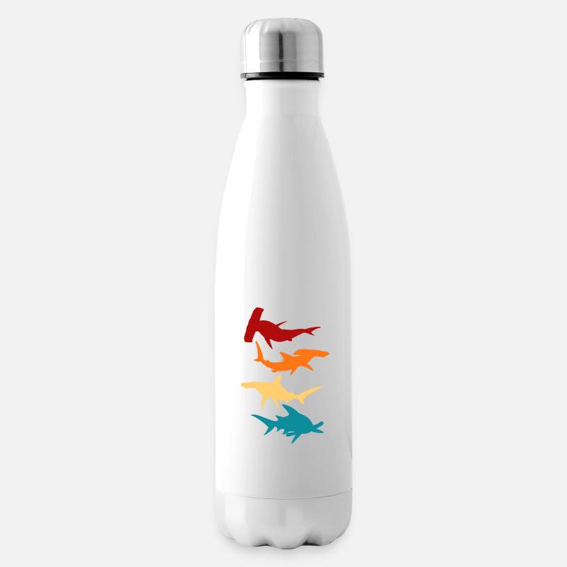 Hammerhaie Geschenk - Isolierflasche - Weiß