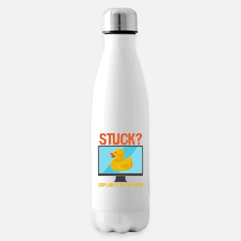 PROGRAMME: Explain It To The Duck - Bouteille isotherme - blanc