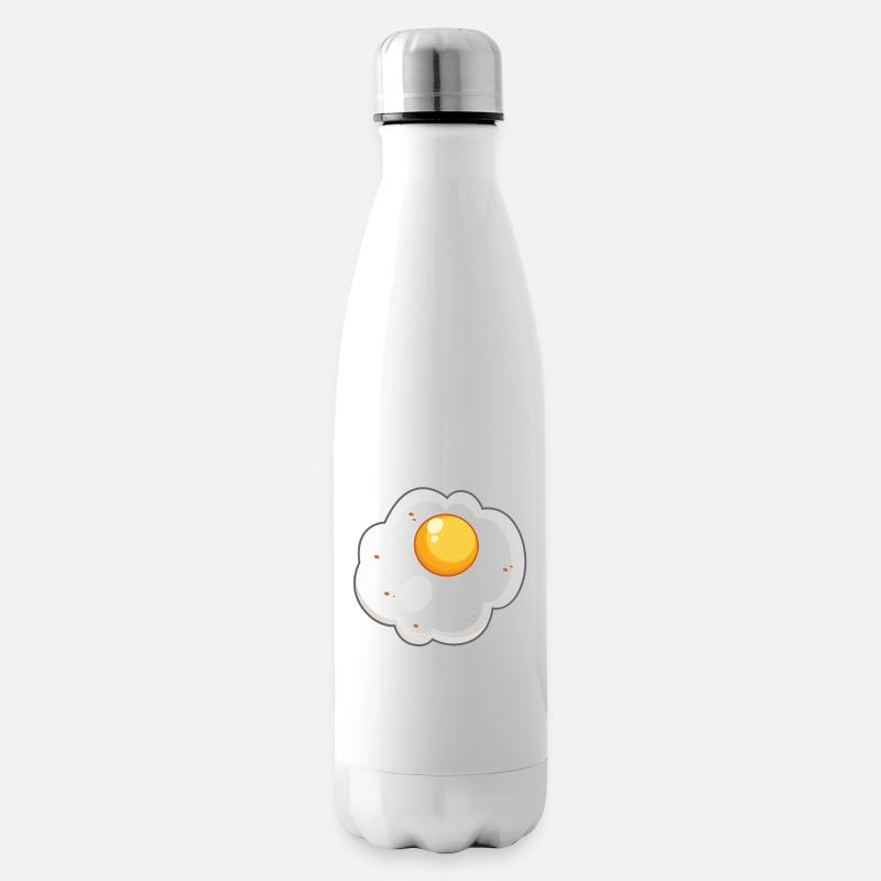 Spiegelei - Isolierflasche - Weiß