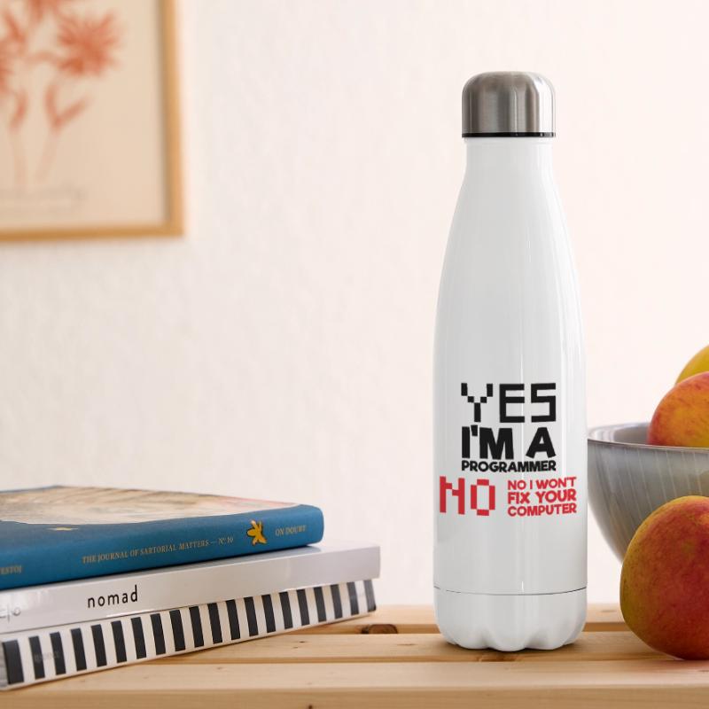 Ja Ich bin ein Programmierer Informatik Computer Isolierflasche