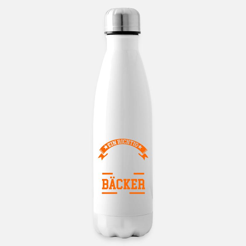 Bäcker Bäckermeister Geschenk - Isolierflasche - Weiß