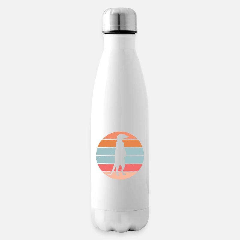 Erdmännchen - Isolierflasche - Weiß