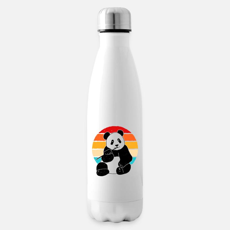 Panda - Isolierflasche - Weiß