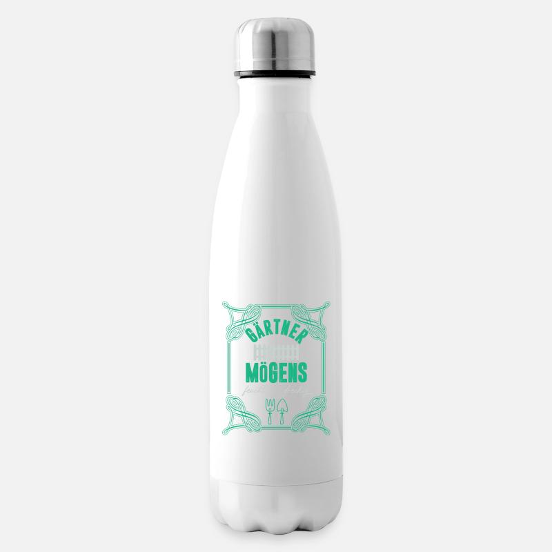 Gärtner Mögens Feucht Und Dreckig Gärtner - Isolierflasche - Weiß