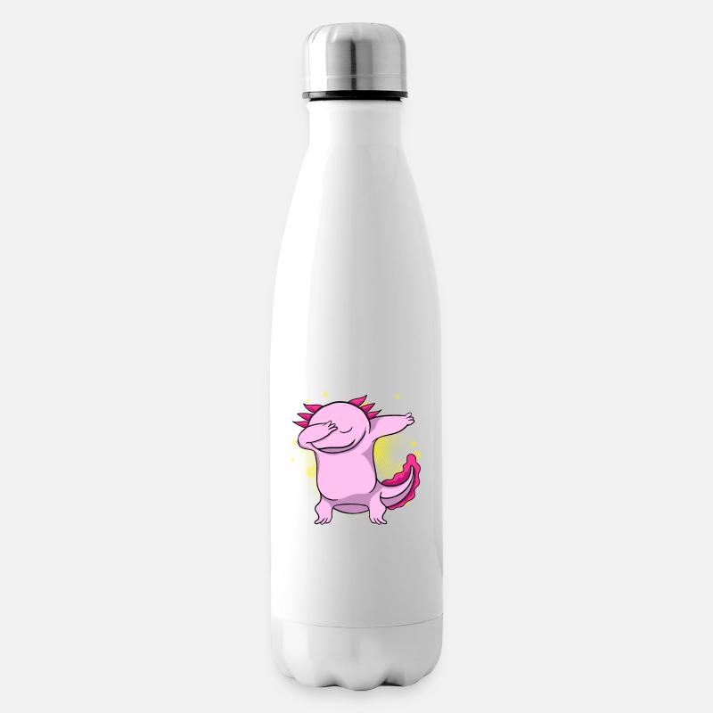 Dabbing Axolotl - Bouteille isotherme - blanc
