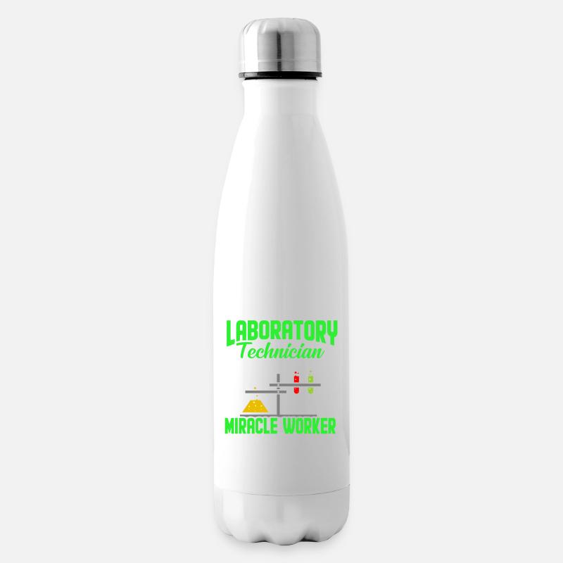 Je suis Un jeu de labo de technicien de laboratoire - Bouteille isotherme - blanc