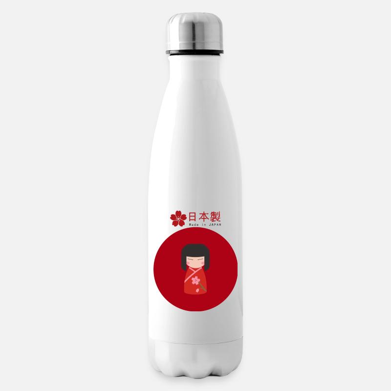 kokeshi - Isolierflasche - Weiß