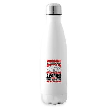 Due to the rising cost of ammunition - Warning Gun - Insulated Water Bottle - white - Right