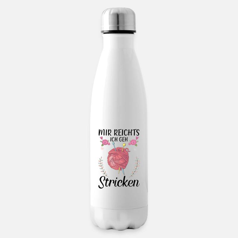 Stricken - Isolierflasche - Weiß