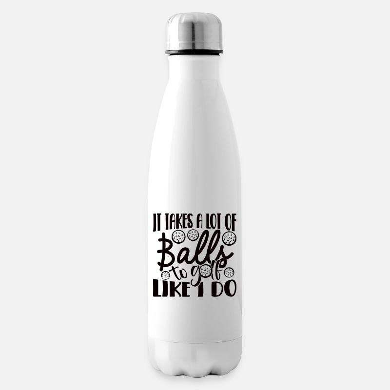 Golf Golf golf golf golfeurs - Bouteille isotherme - blanc