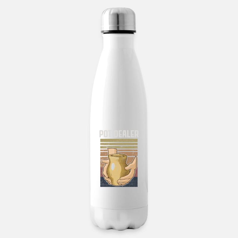 Töpfer Töpfern Lehm - Isolierflasche - Weiß
