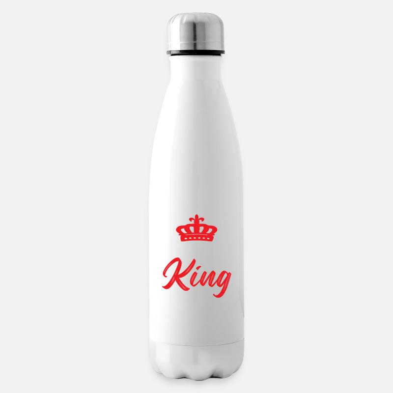 bitcoin crypto könig - Isolierflasche - Weiß