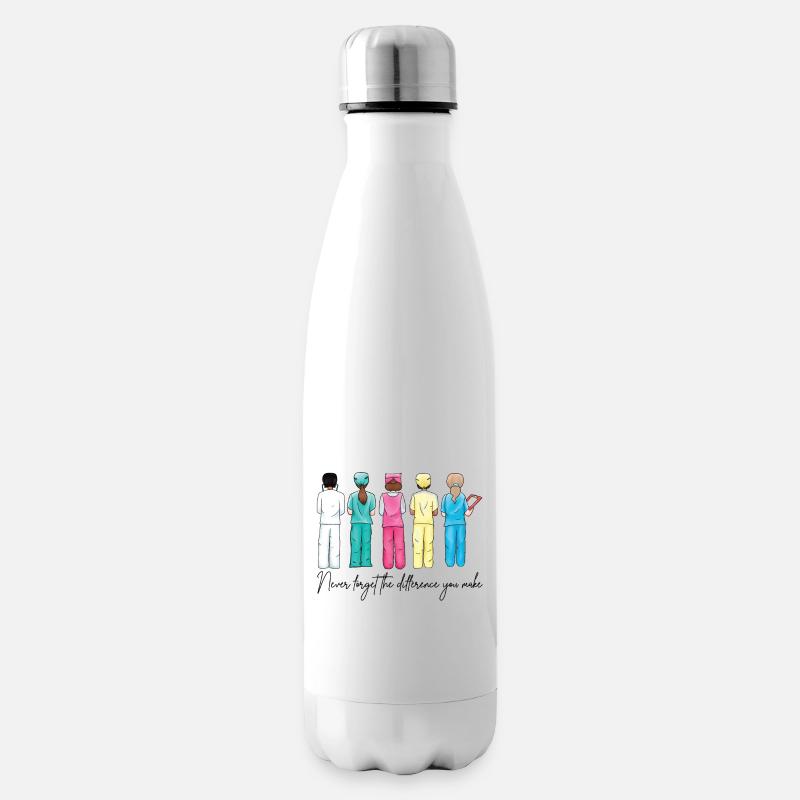 Citation d’appréciation de l’équipe d’infirmières - Bouteille isotherme - blanc