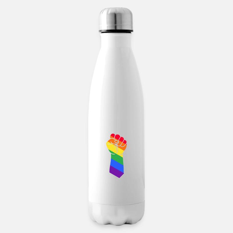 Pride LGBT Spruch Geschenk Rechte Queer - Isolierflasche - Weiß