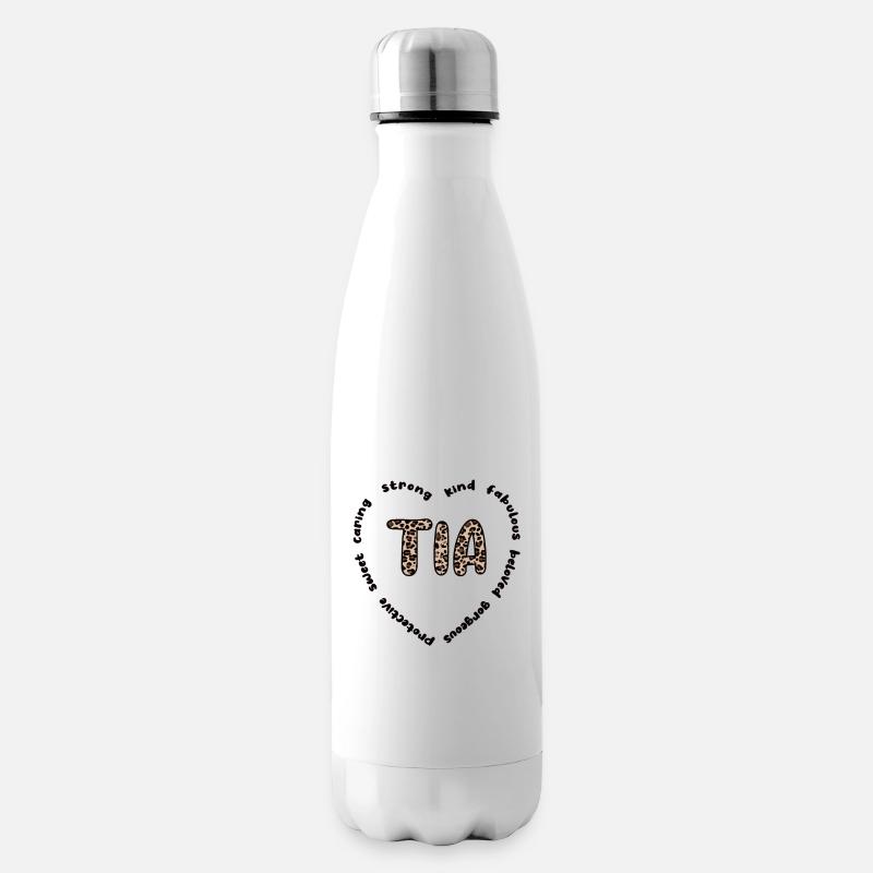 Tia Oma Muttertag Geschenk Tia Großmutter Süß - Isolierflasche - Weiß