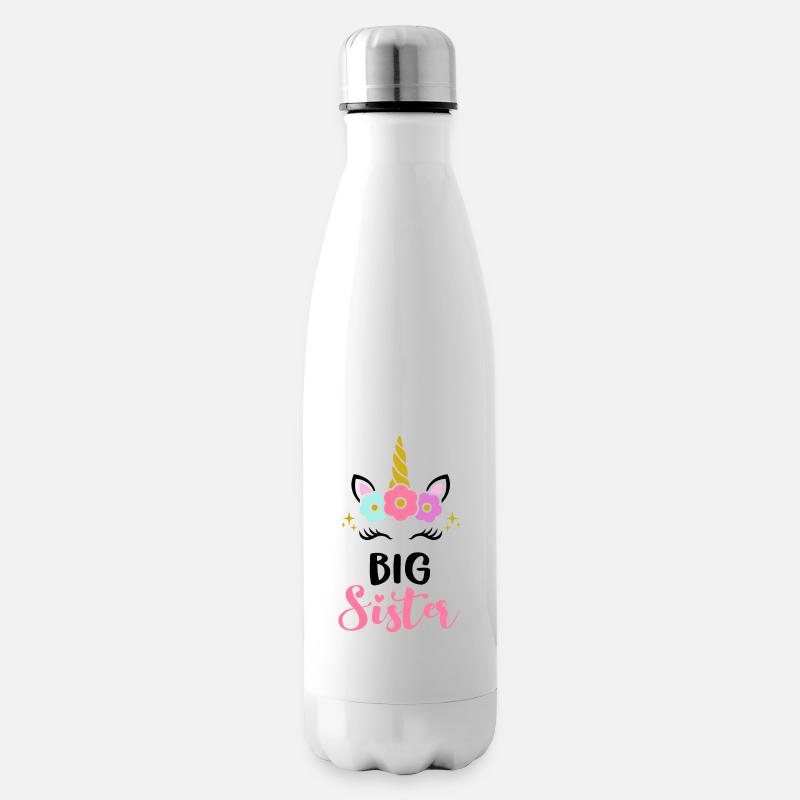 Ich Bin Große Schwester Einhorn - Isolierflasche - Weiß
