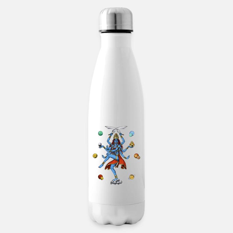 Déesse hindoue Kali - Bouteille isotherme - blanc