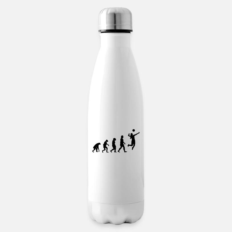 Volleyball Evolution Volleyballspieler - Isolierflasche - Weiß