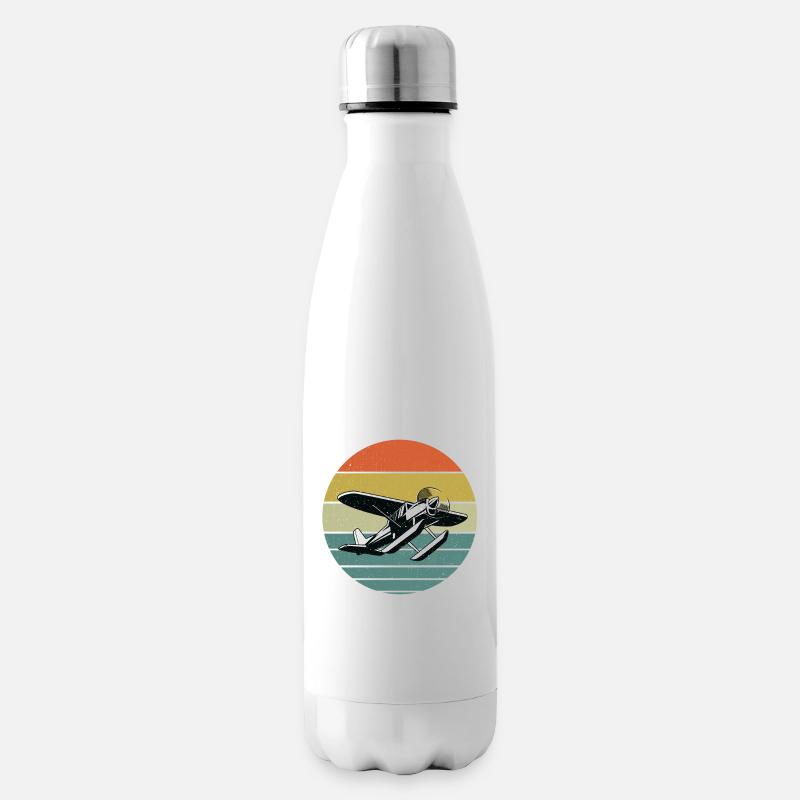 Flugzeug - Isolierflasche - Weiß