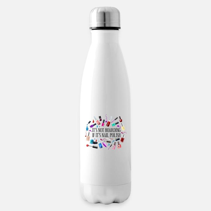 Nail Tech Quote Work Uniform Nail - Isolierflasche - Weiß
