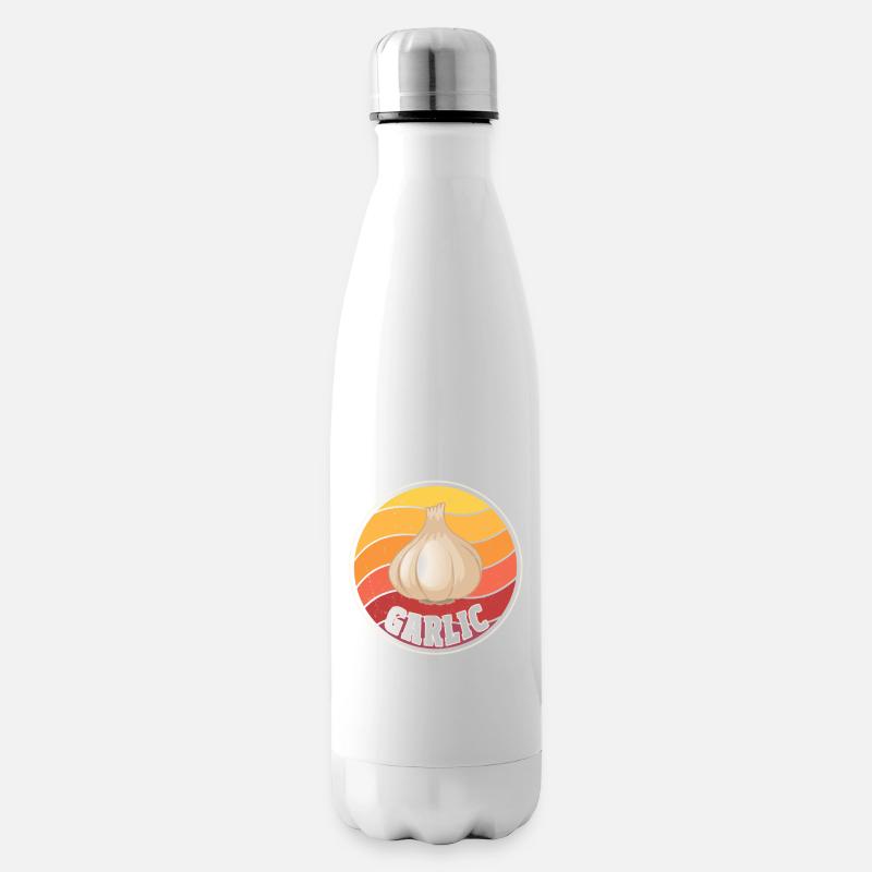 Knoblauch - Isolierflasche - Weiß