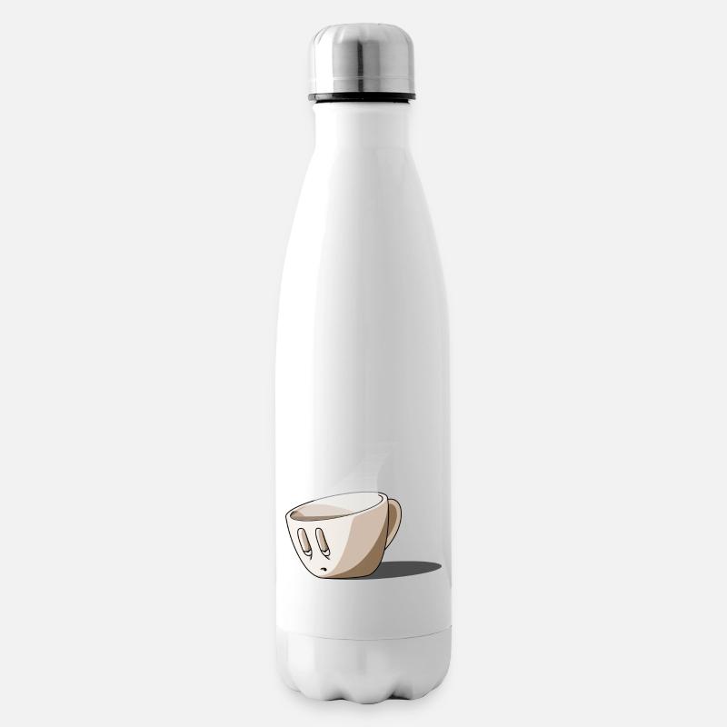 Coffee... - Bouteille isotherme - blanc