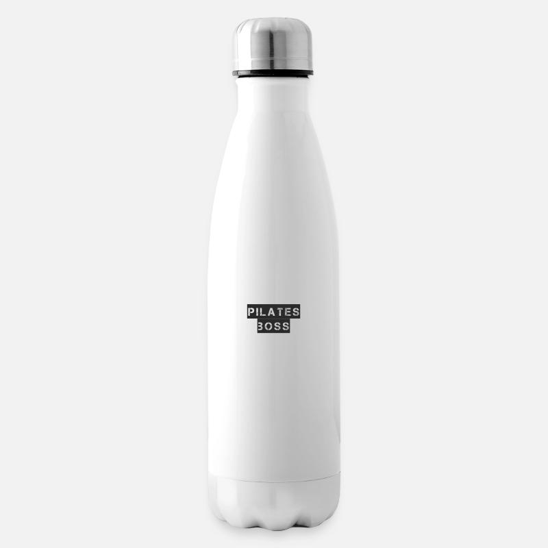 Pilates - Patron de Pilates - Bouteille isotherme - blanc