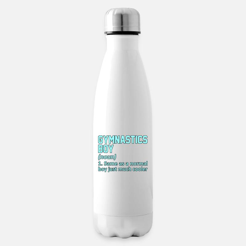 Gymnastics Boy Definition Gymnast Gymnastic Lover - Isolierflasche - Weiß