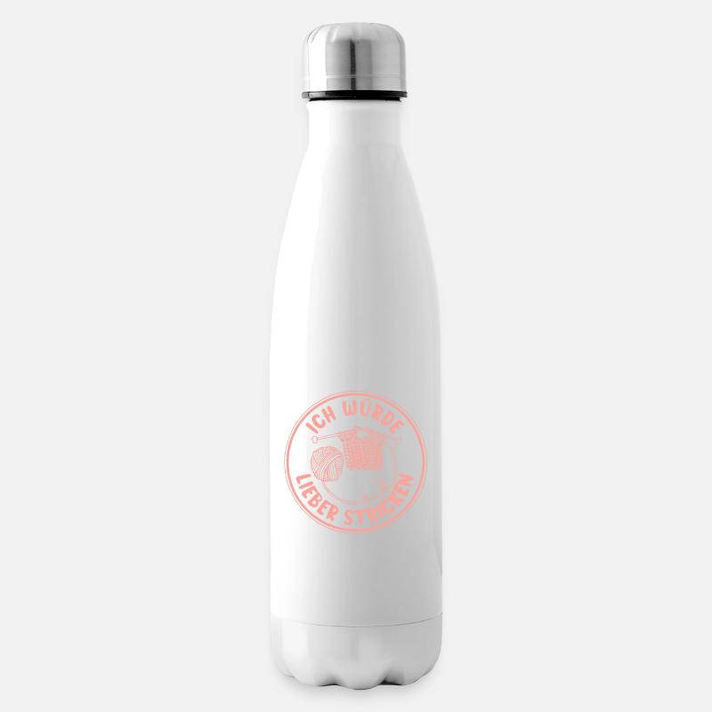 Stricken - Isolierflasche - Weiß