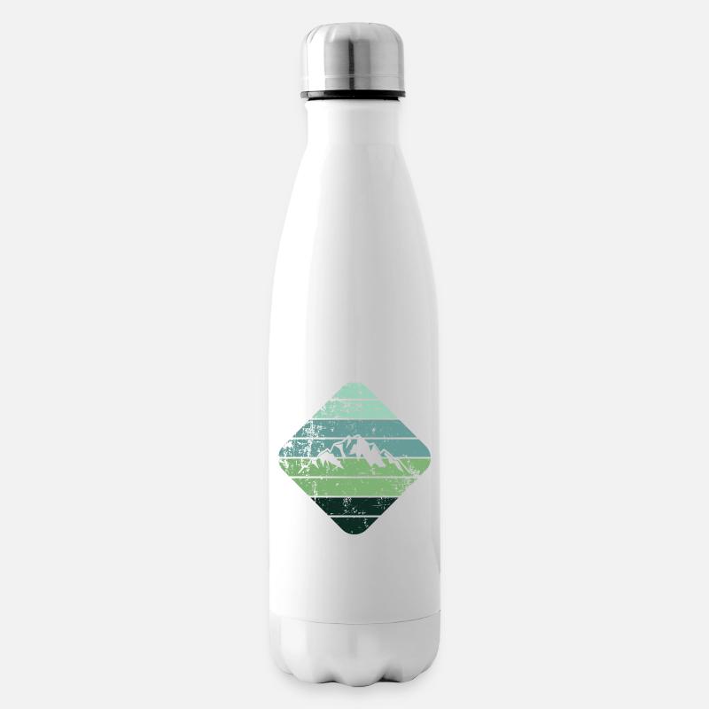 Berg - Isolierflasche - Weiß