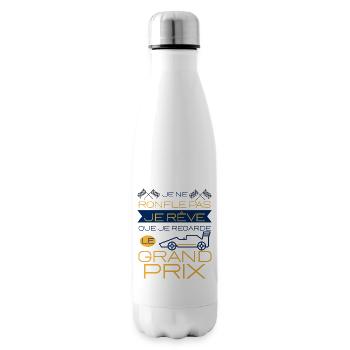 Cadeau humour grand prix course de voiture homme - Bouteille isotherme - blanc - Droite