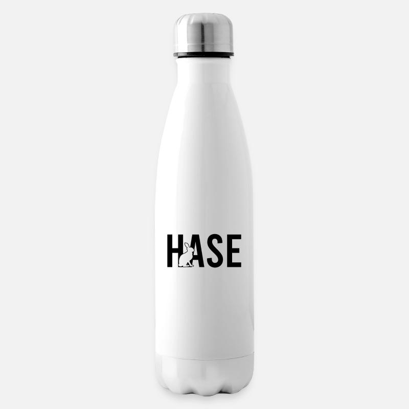 Hase - Isolierflasche - Weiß