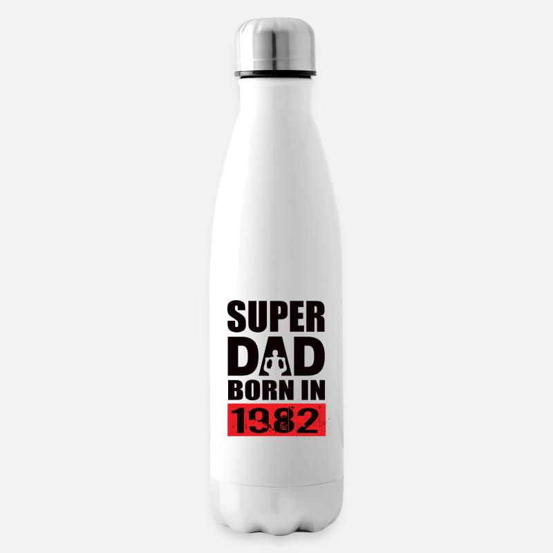 Papa Geburtstag 1982 - Isolierflasche - Weiß