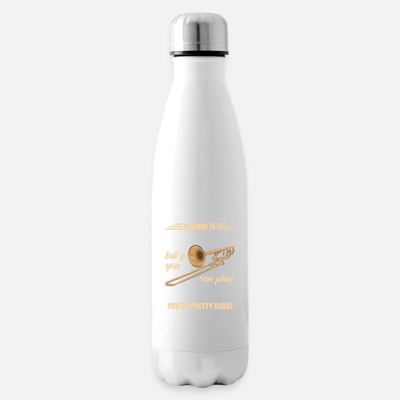 Posaune - Isolierflasche - Weiß