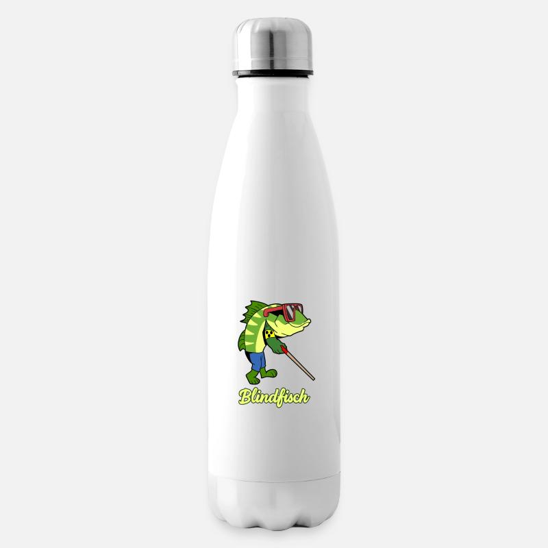Blindfisch - Isolierflasche - Weiß