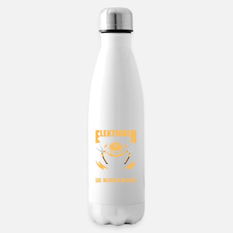 Elektriker werden nicht älter Sie werden besser - Isolierflasche - Weiß