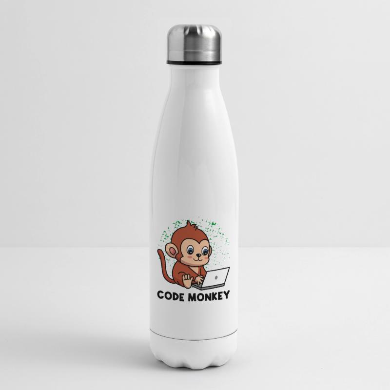 Code Monkey Programming Coder Computer Geek Develo Isolierflasche