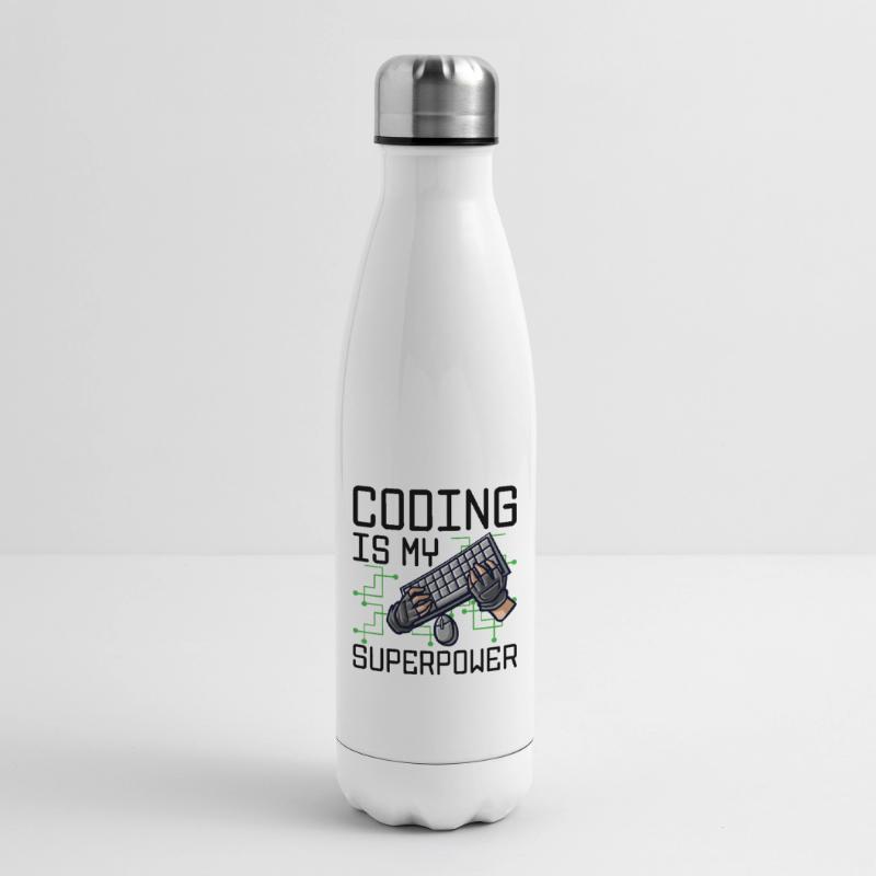 Coding Is My Superpower Programming Coder Computer Isolierflasche