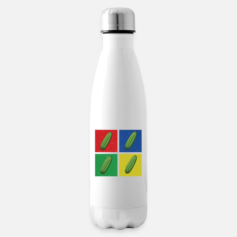 Gurke Shirt - Isolierflasche - Weiß