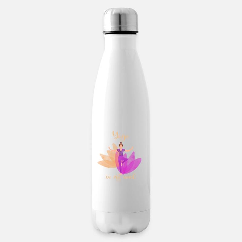 Yoga - Isolierflasche - Weiß