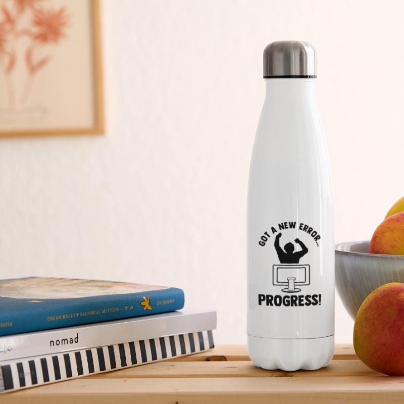 Got A New Error Progress Coder Software Developer Isolierflasche