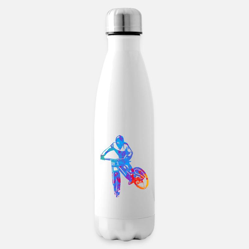 Downhill Colour - Isolierflasche - Weiß