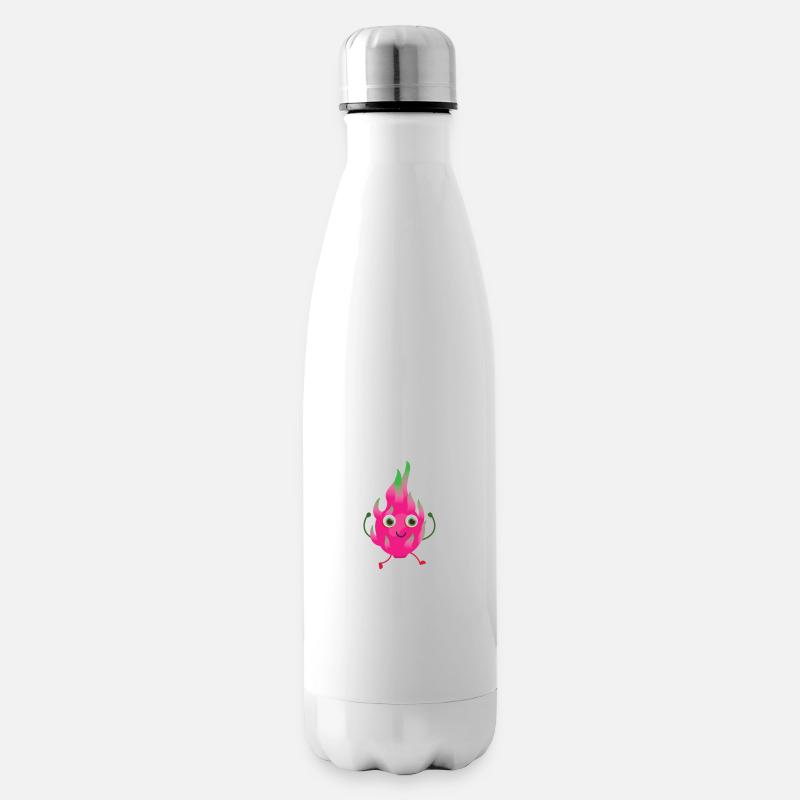 Drachenfrucht Shirt - Isolierflasche - Weiß