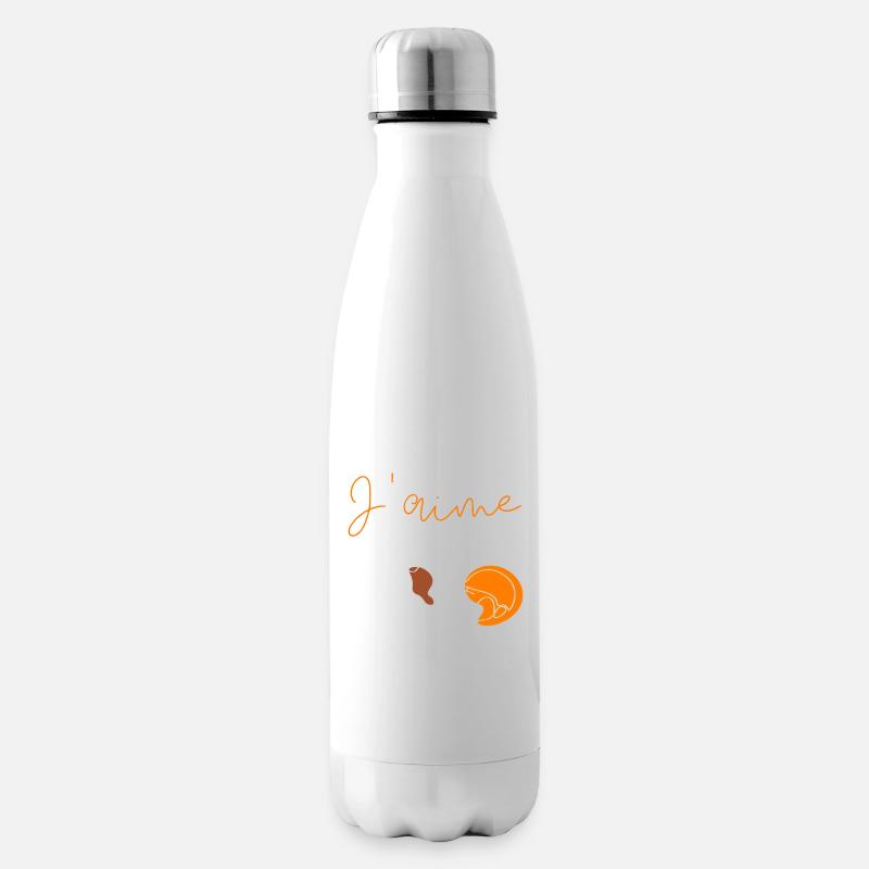équitation cheval - idee cadeau cavalière - Bouteille isotherme - blanc