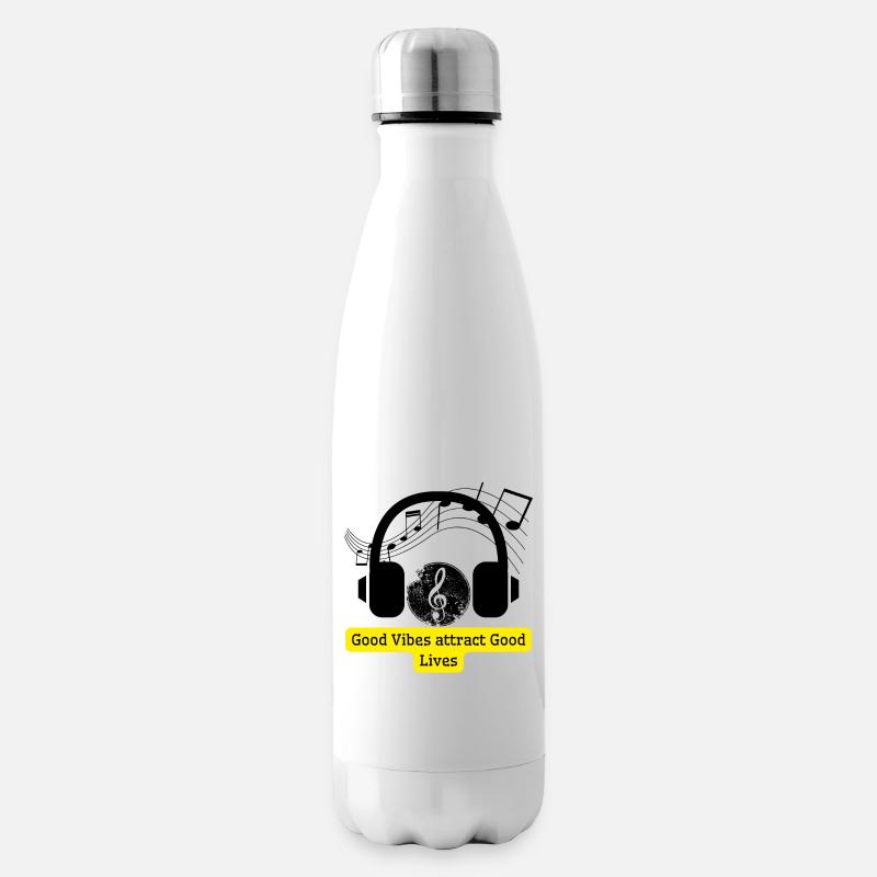 Gute Vibrationen ziehen eine gute Lebensdauer des Mobilteils an - Isolierflasche - Weiß
