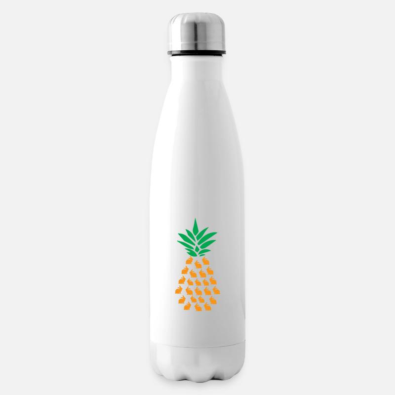 Ananas Häschen - Isolierflasche - Weiß
