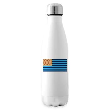 Drapeau de Djurgården - Bouteille isotherme - blanc - Droite