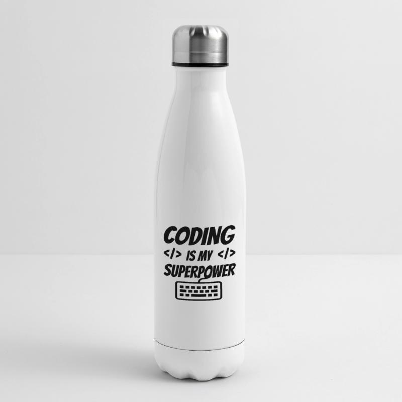 Coding Is My Superpower Programming Coder Computer Isolierflasche