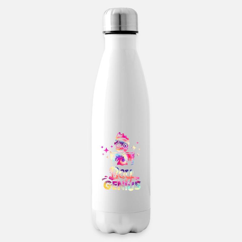 Boy Genius Retour à l’école - Bouteille isotherme - blanc