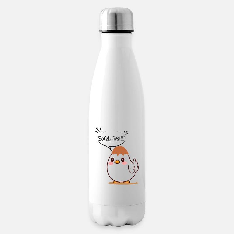 Eggs Helmet - Insulated Water Bottle - white
